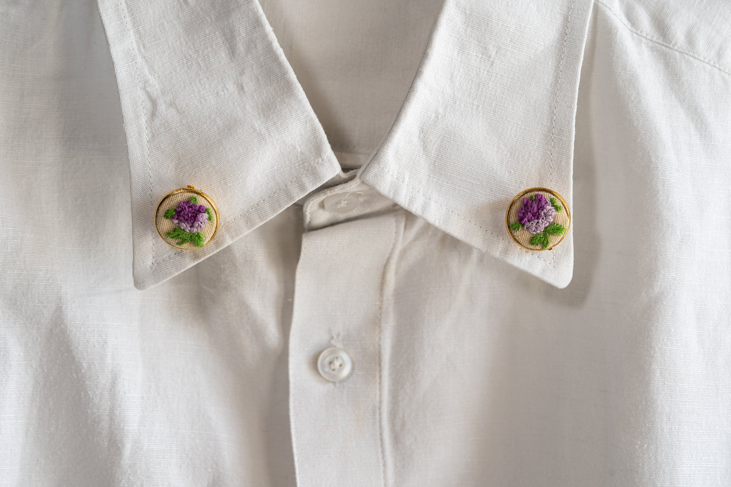 Lavender Blossom Bush Brooche