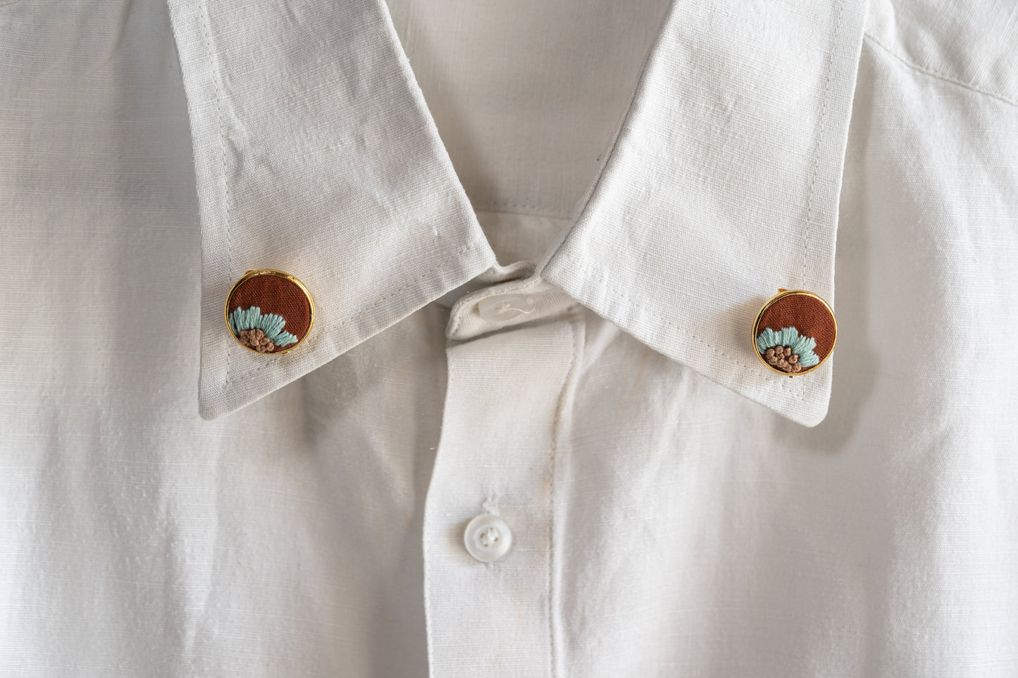 Sapphire Petal Brooche